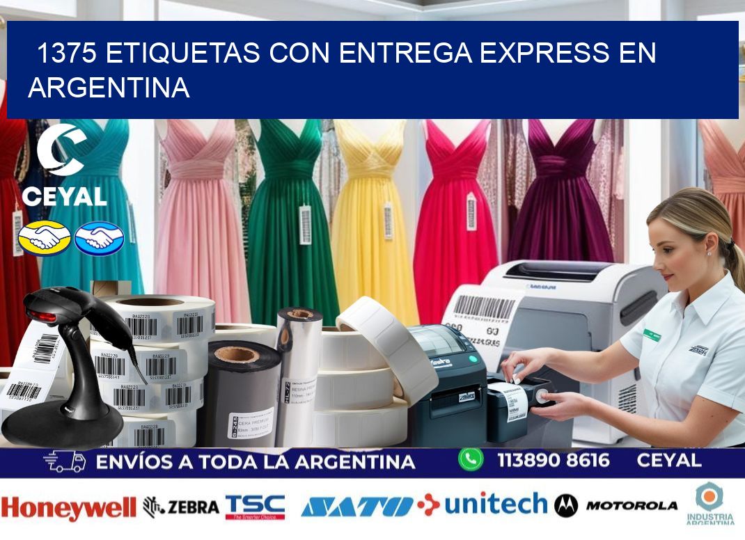 1375 Etiquetas con entrega express en Argentina