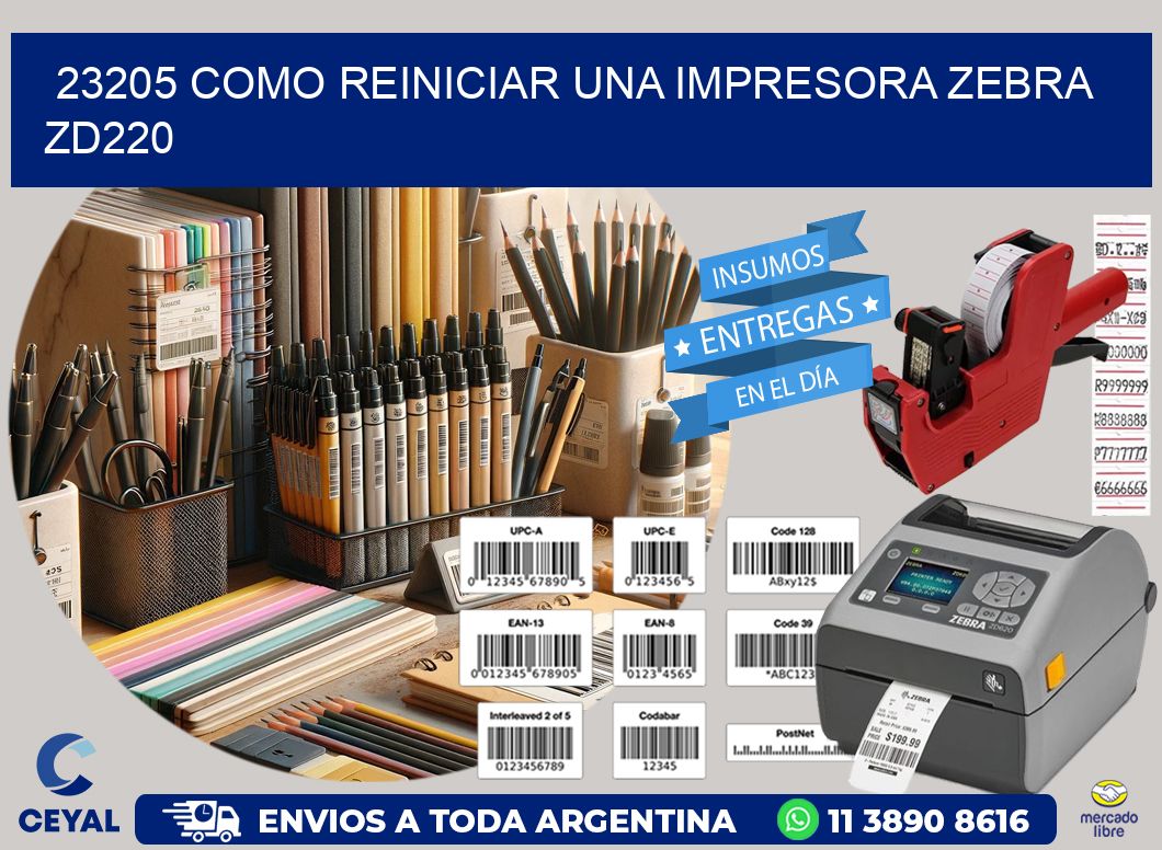 23205 Como reiniciar una impresora Zebra  ZD220