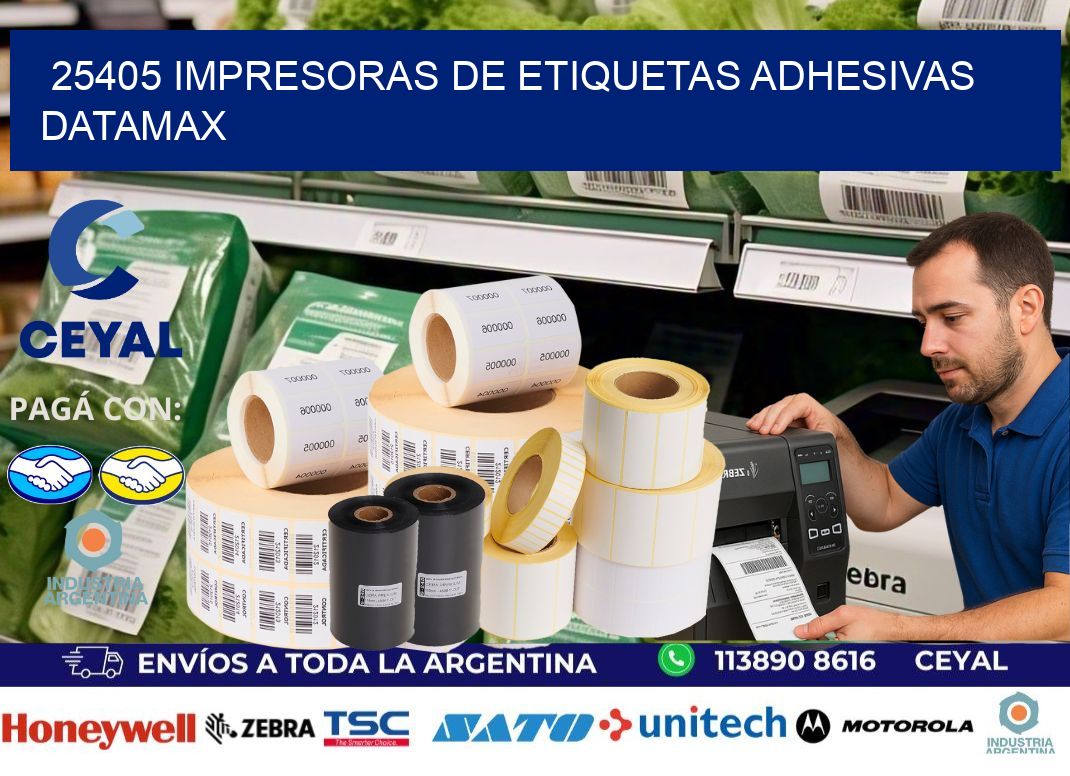 25405 impresoras de etiquetas adhesivas datamax