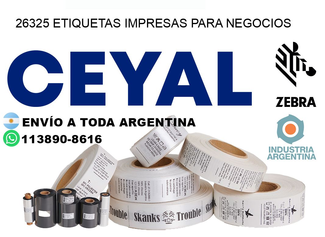 26325 etiquetas impresas para negocios