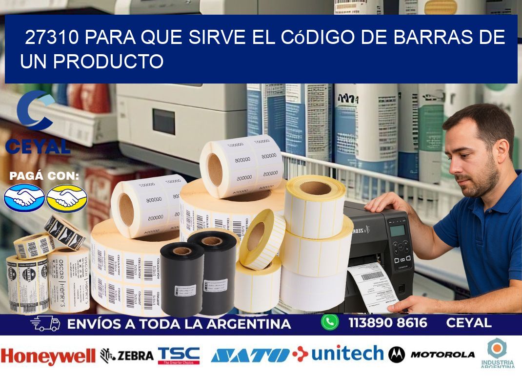 27310 Para que sirve el código de barras de un producto