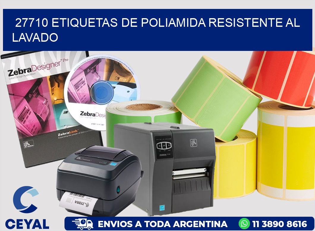 27710 Etiquetas de poliamida resistente al lavado