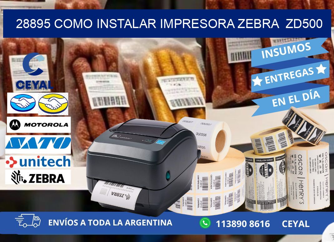 28895 Como instalar impresora Zebra  ZD500