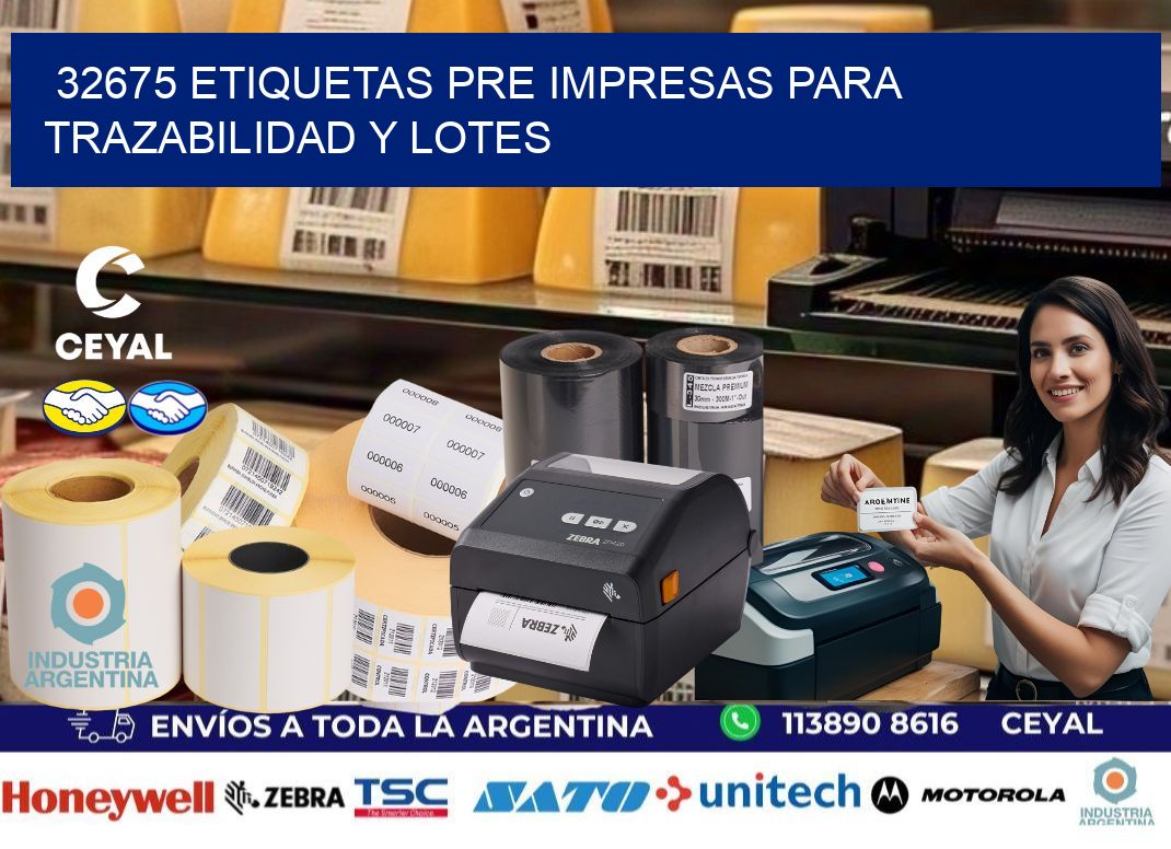32675 etiquetas pre impresas para trazabilidad y lotes