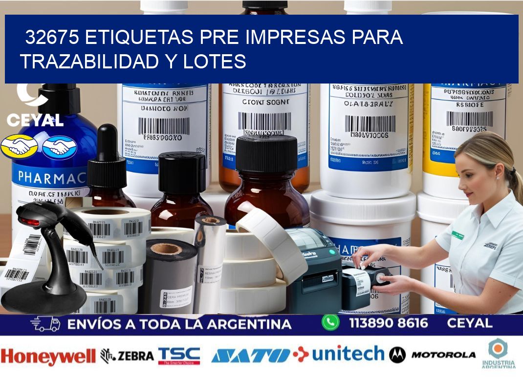32675 etiquetas pre impresas para trazabilidad y lotes