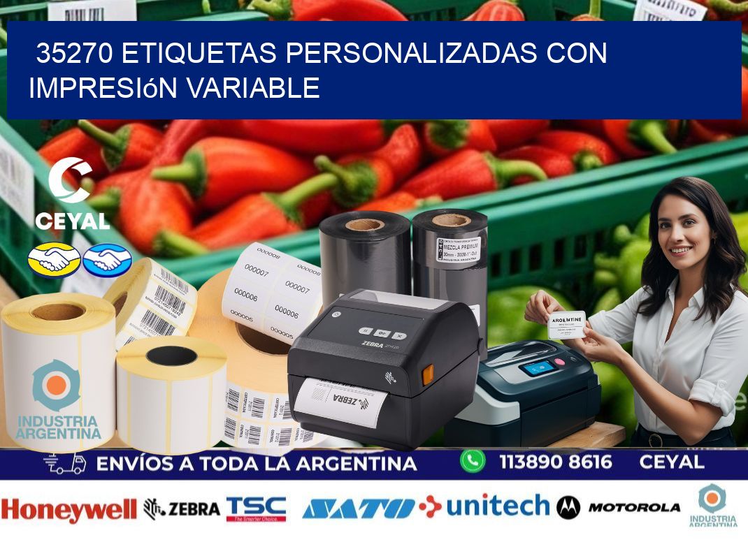 35270 etiquetas personalizadas con impresión variable