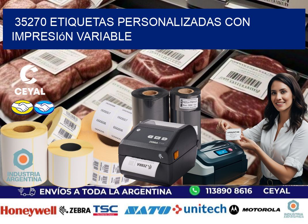 35270 etiquetas personalizadas con impresión variable