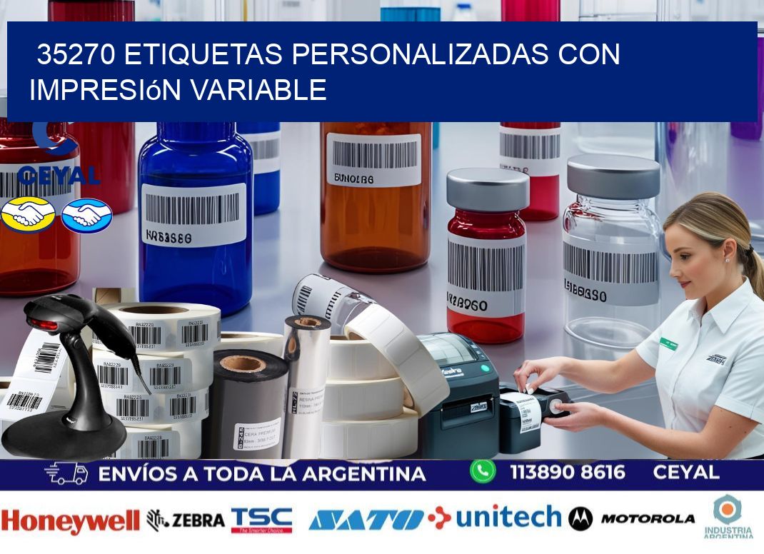 35270 etiquetas personalizadas con impresión variable
