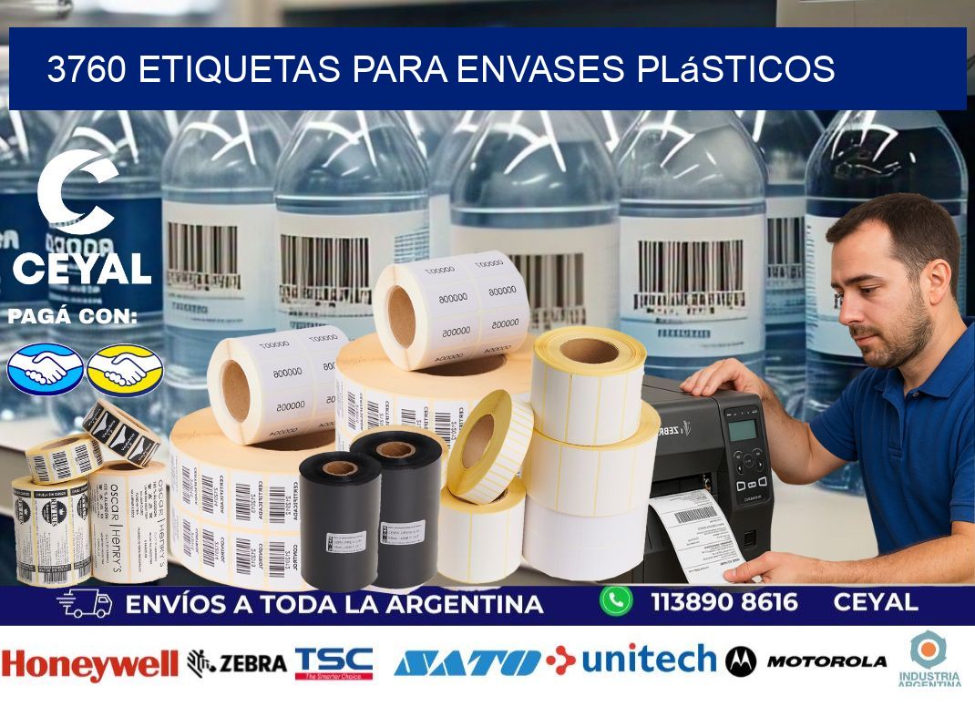 3760 Etiquetas para envases plásticos