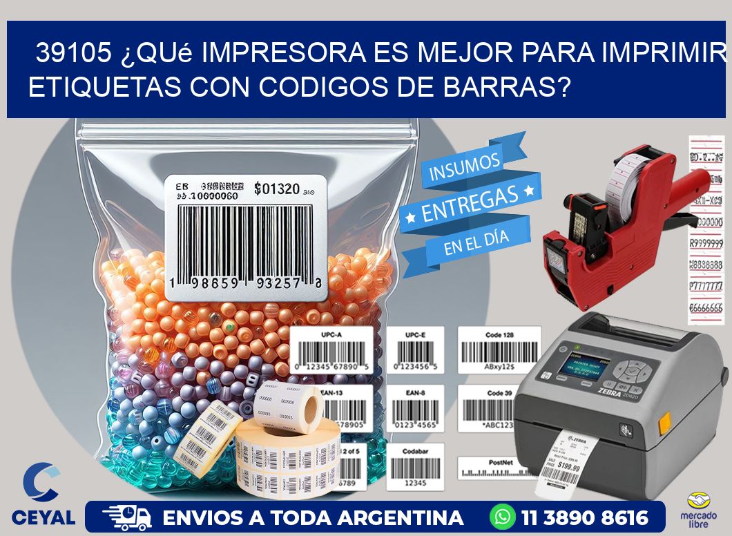39105 ¿Qué impresora es mejor para imprimir etiquetas con codigos de barras?