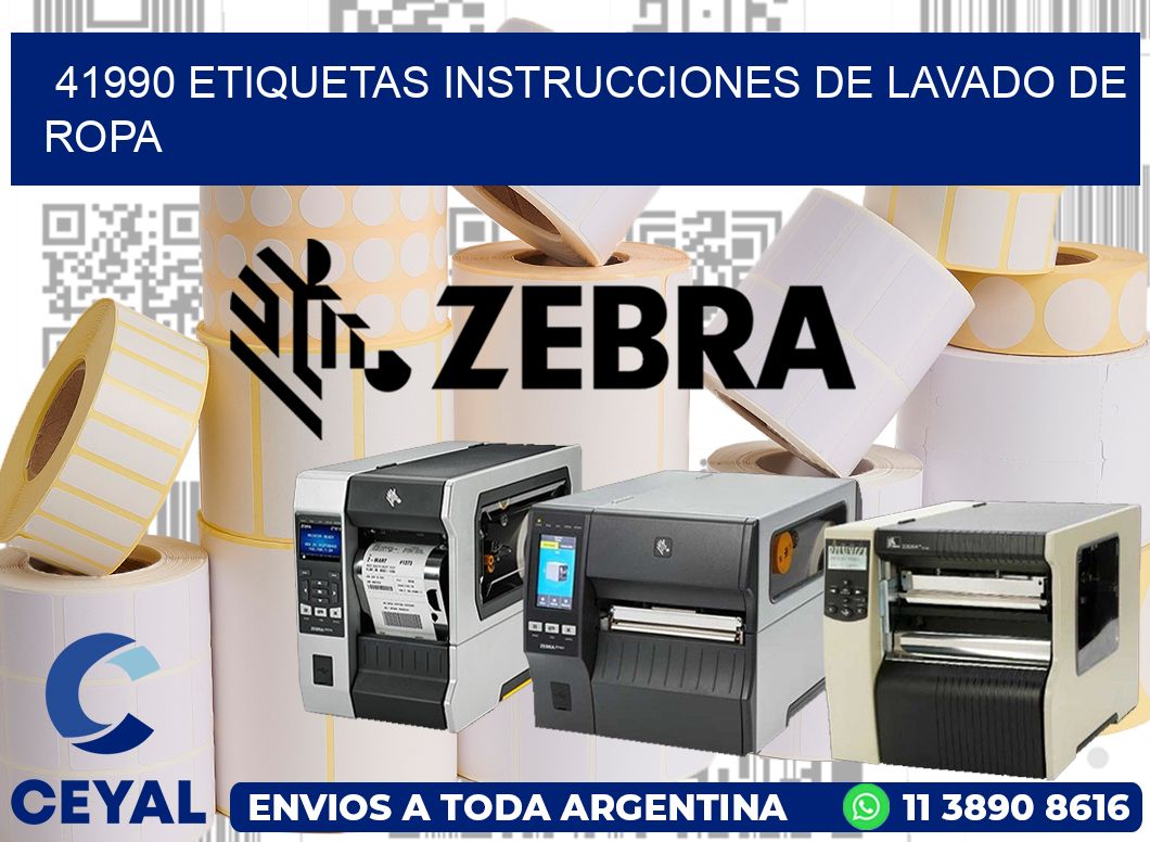 41990 etiquetas instrucciones de lavado de ropa