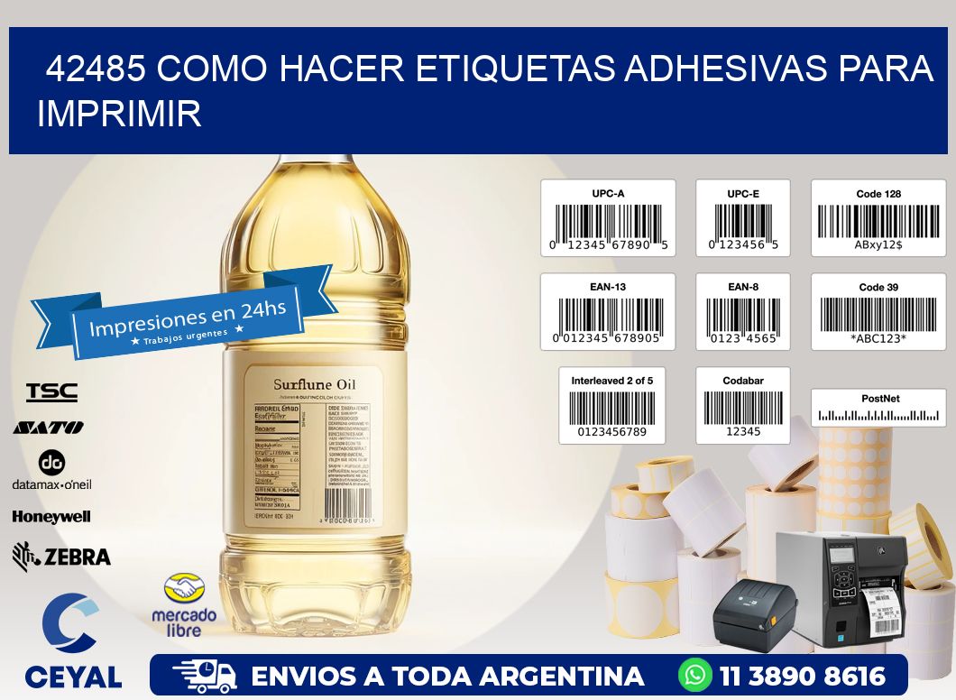 42485 Como hacer etiquetas adhesivas para imprimir