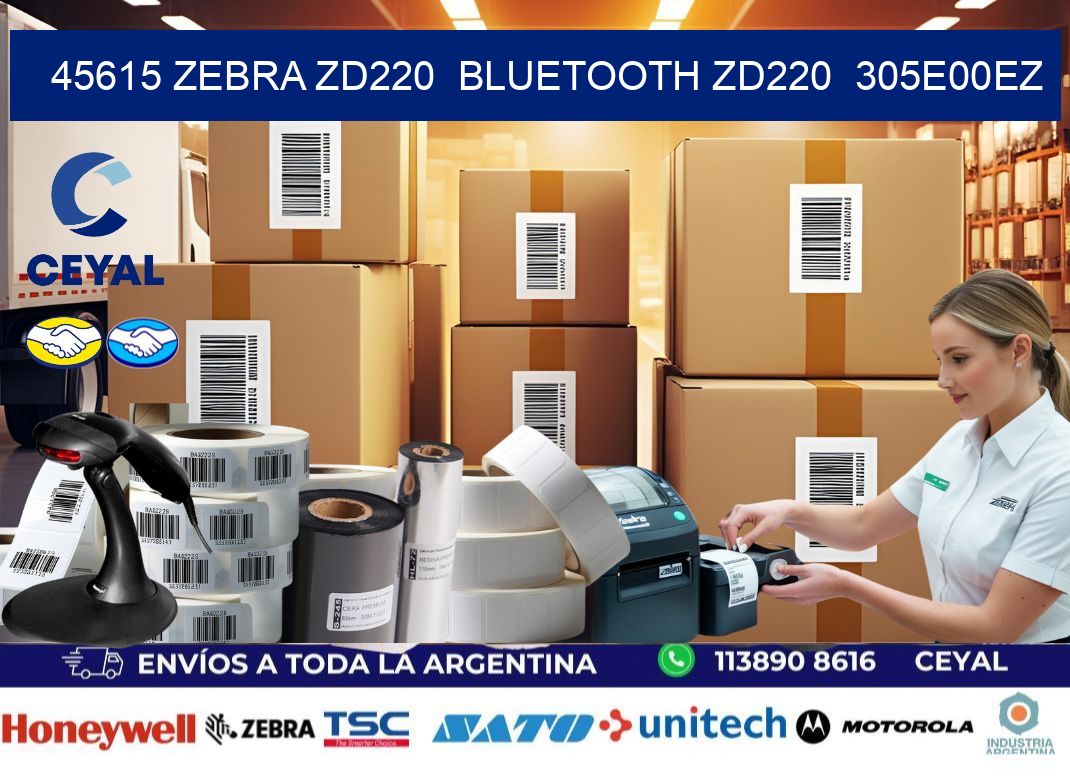 45615 Zebra ZD220  Bluetooth ZD220  305E00EZ
