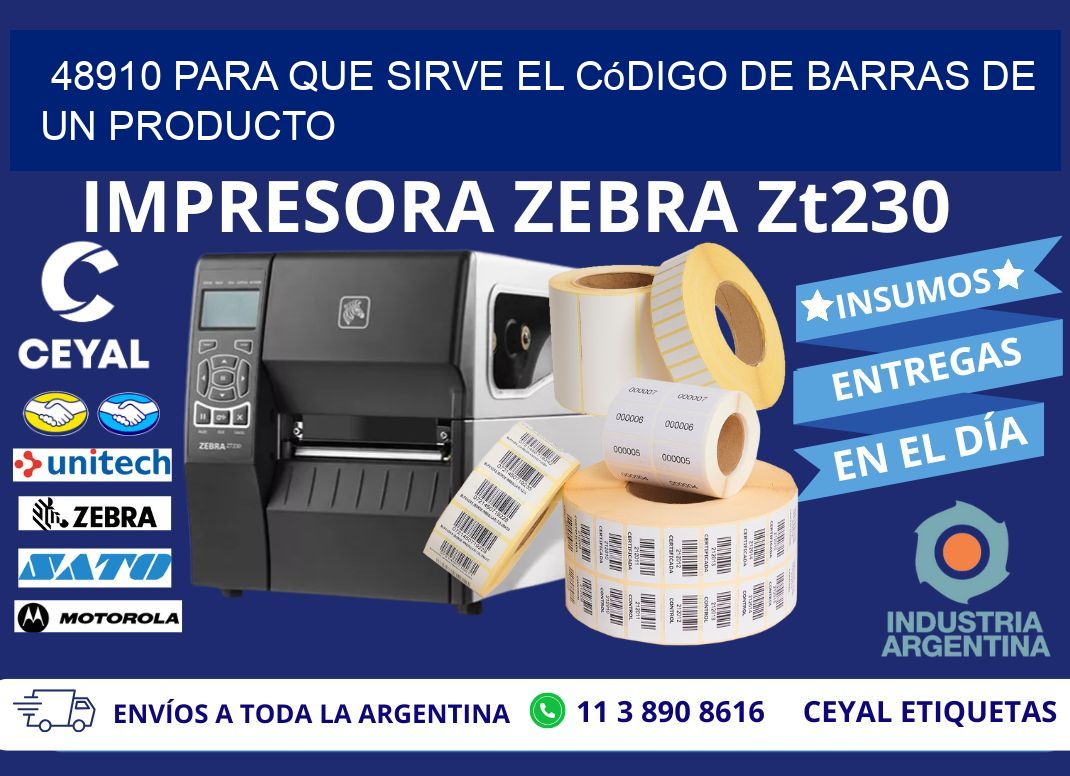48910 Para que sirve el código de barras de un producto