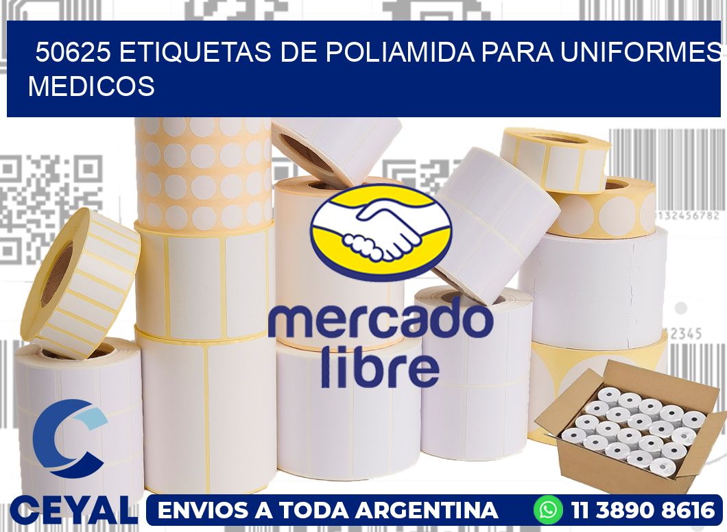 50625 Etiquetas de poliamida para uniformes medicos