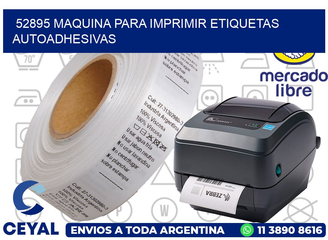 52895 maquina para imprimir etiquetas autoadhesivas