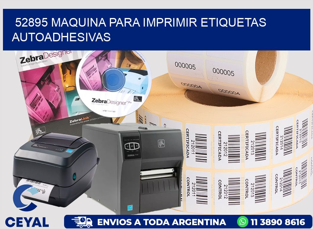 52895 maquina para imprimir etiquetas autoadhesivas