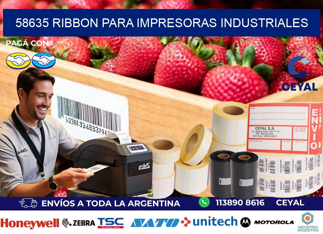 58635 Ribbon para impresoras industriales