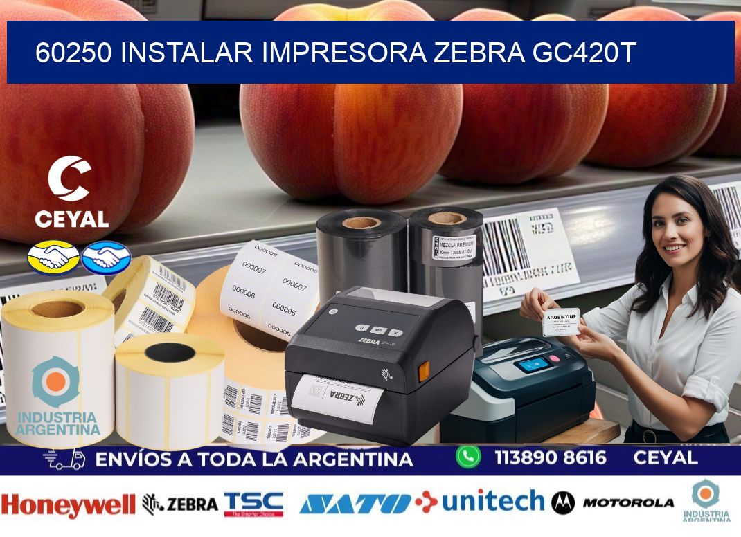 60250 Instalar impresora Zebra GC420t