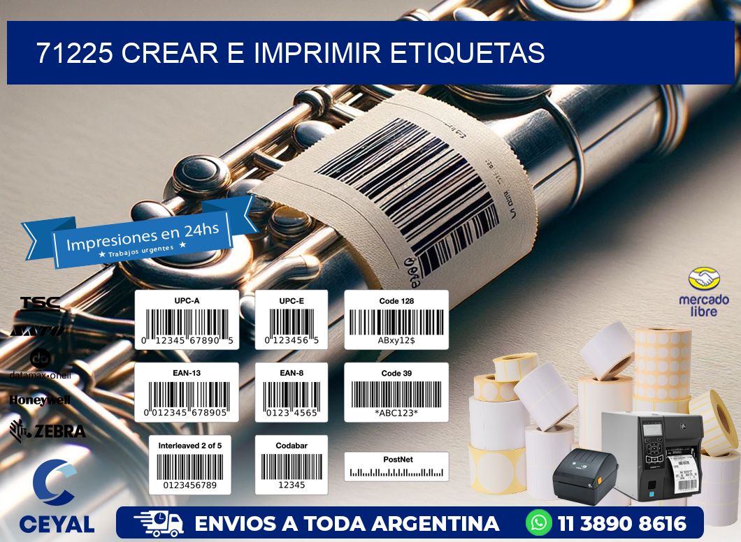 71225 Crear e imprimir etiquetas