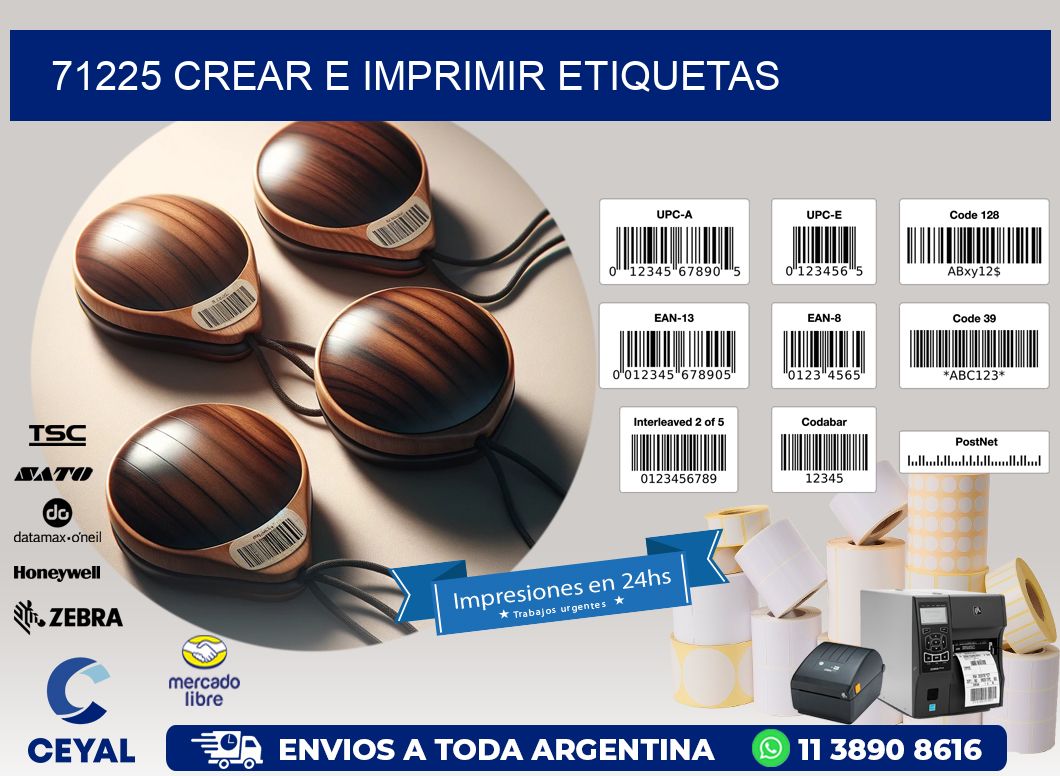 71225 Crear e imprimir etiquetas