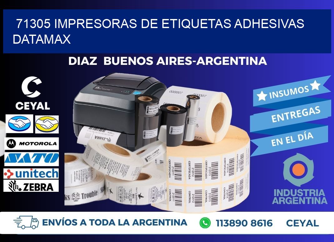 71305 impresoras de etiquetas adhesivas datamax