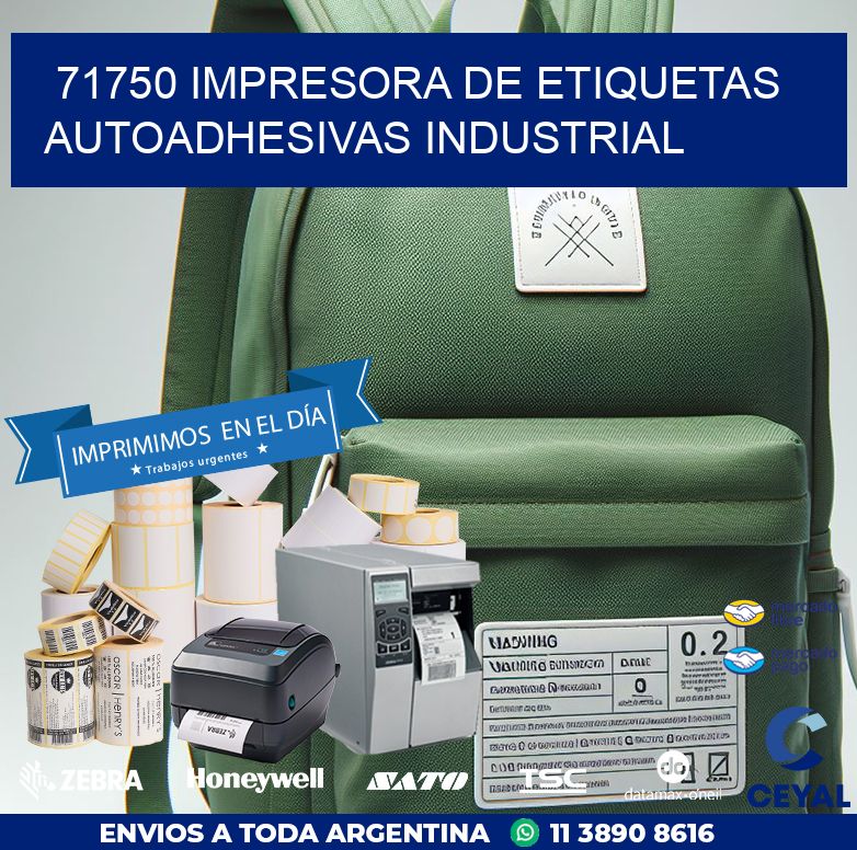 71750 Impresora de etiquetas autoadhesivas industrial