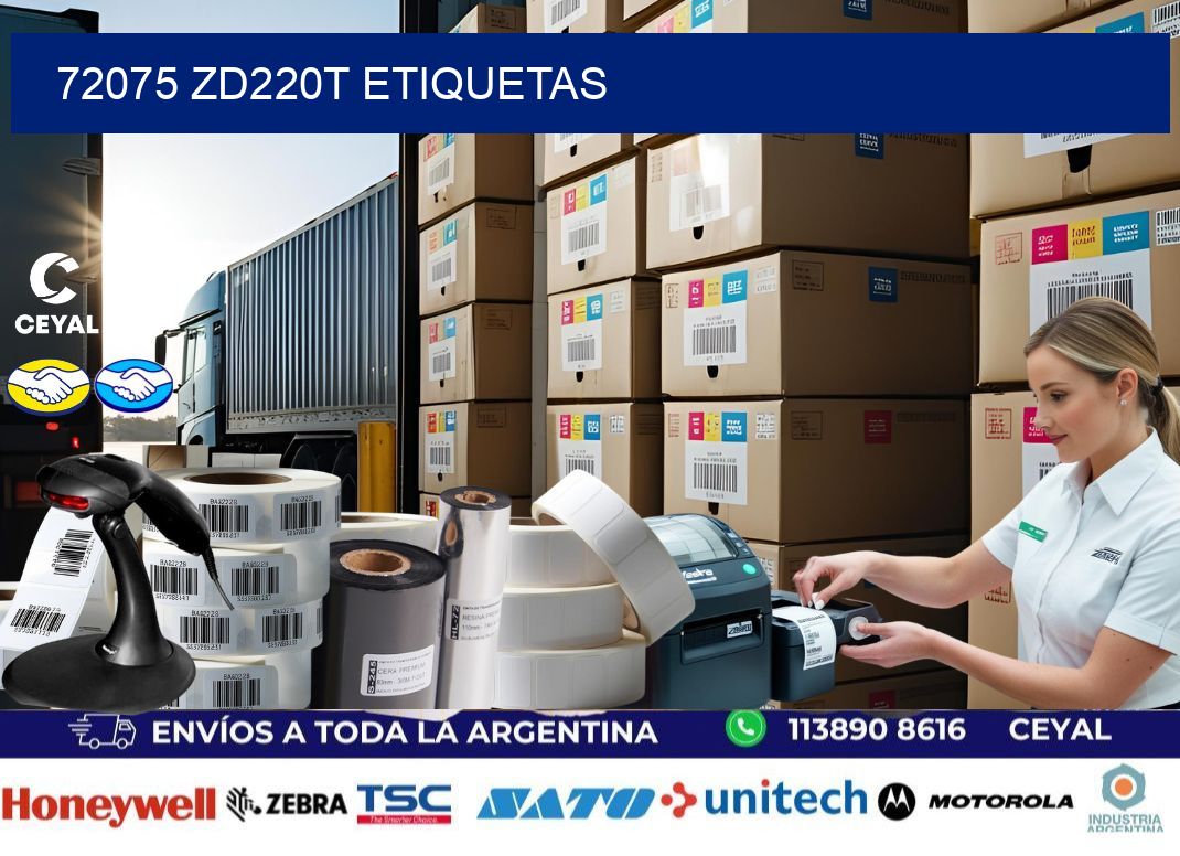 72075 ZD220t etiquetas