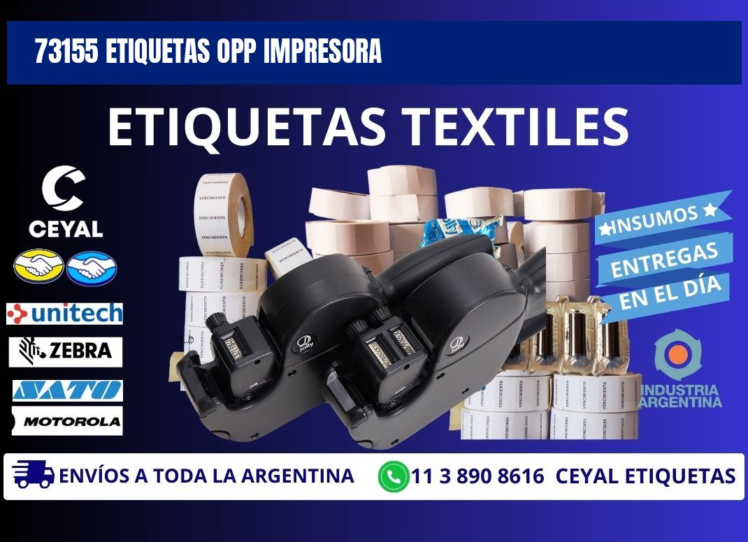 73155 etiquetas opp impresora