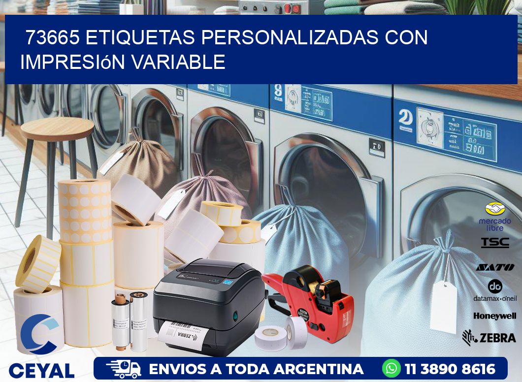 73665 etiquetas personalizadas con impresión variable