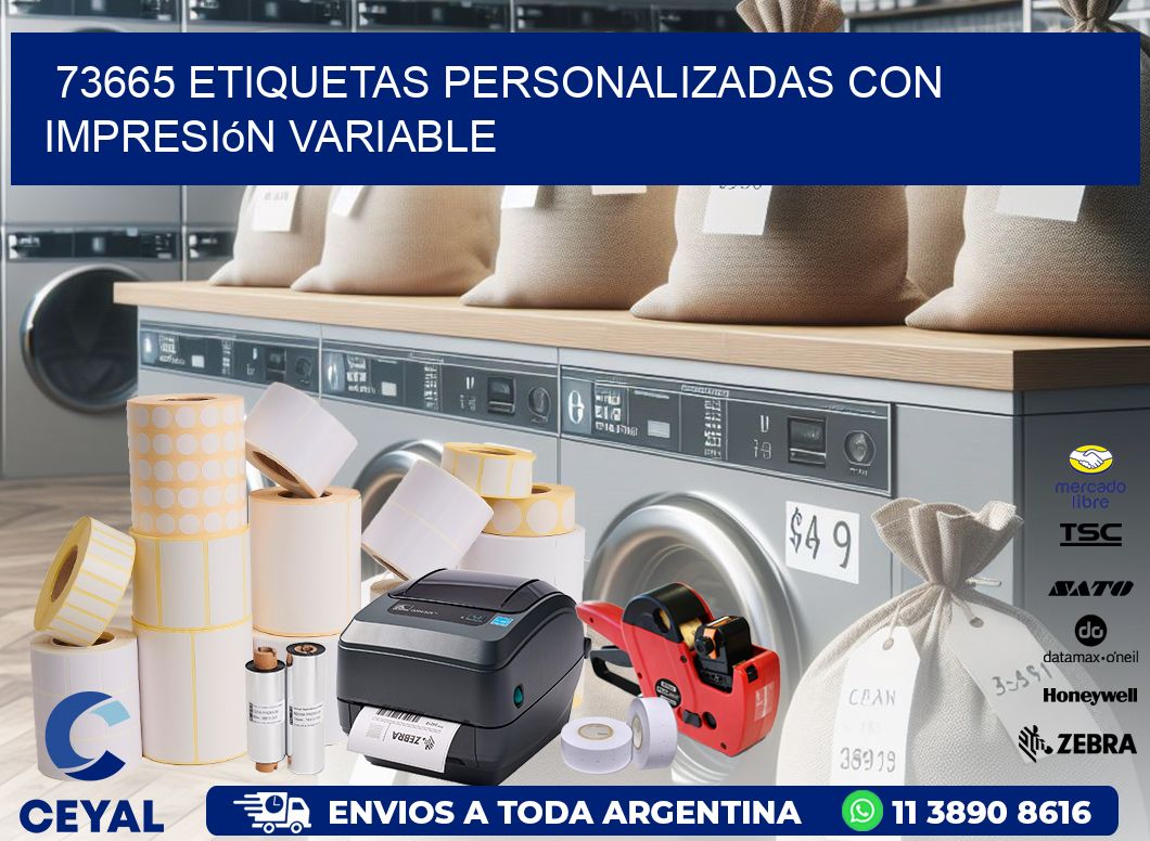 73665 etiquetas personalizadas con impresión variable