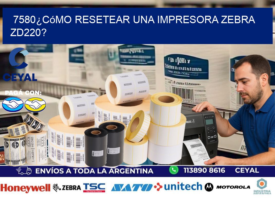 7580¿Cómo resetear una impresora Zebra ZD220?