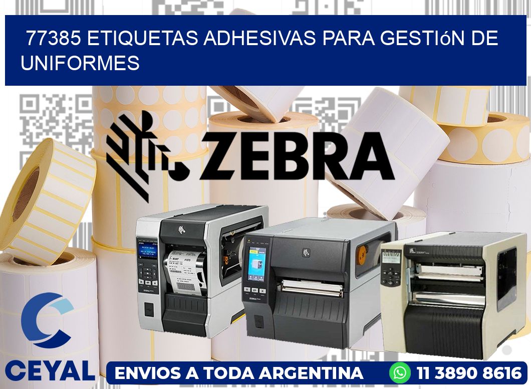 77385 Etiquetas adhesivas para gestión de uniformes