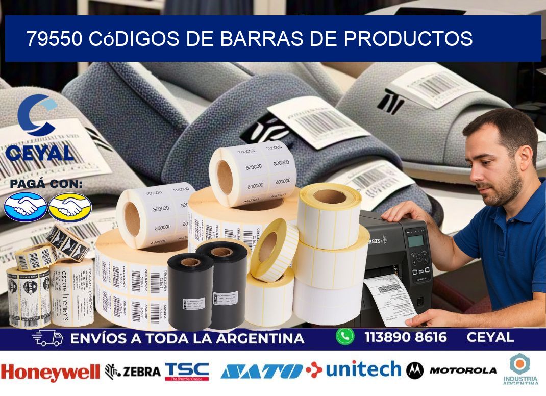 79550 Códigos de barras de productos