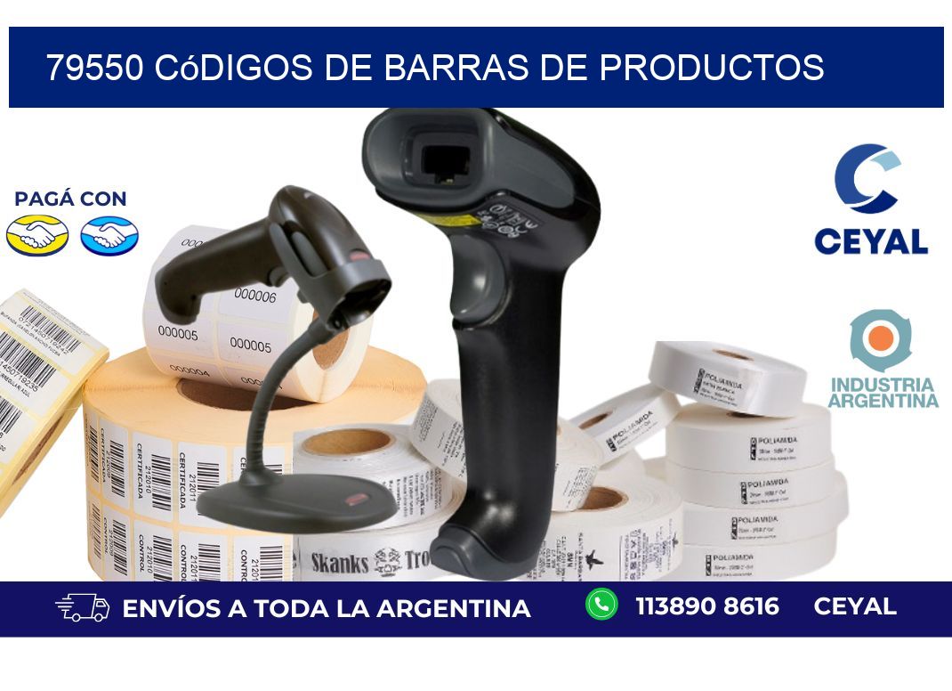 79550 Códigos de barras de productos