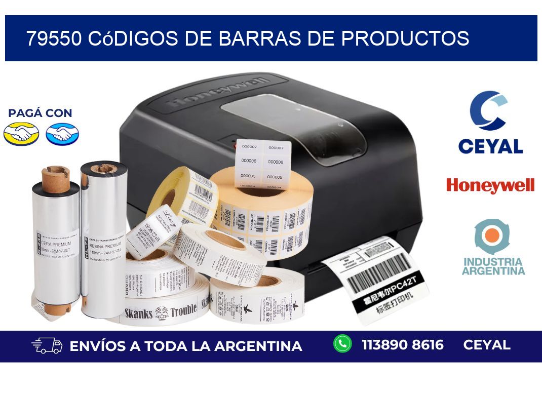 79550 Códigos de barras de productos