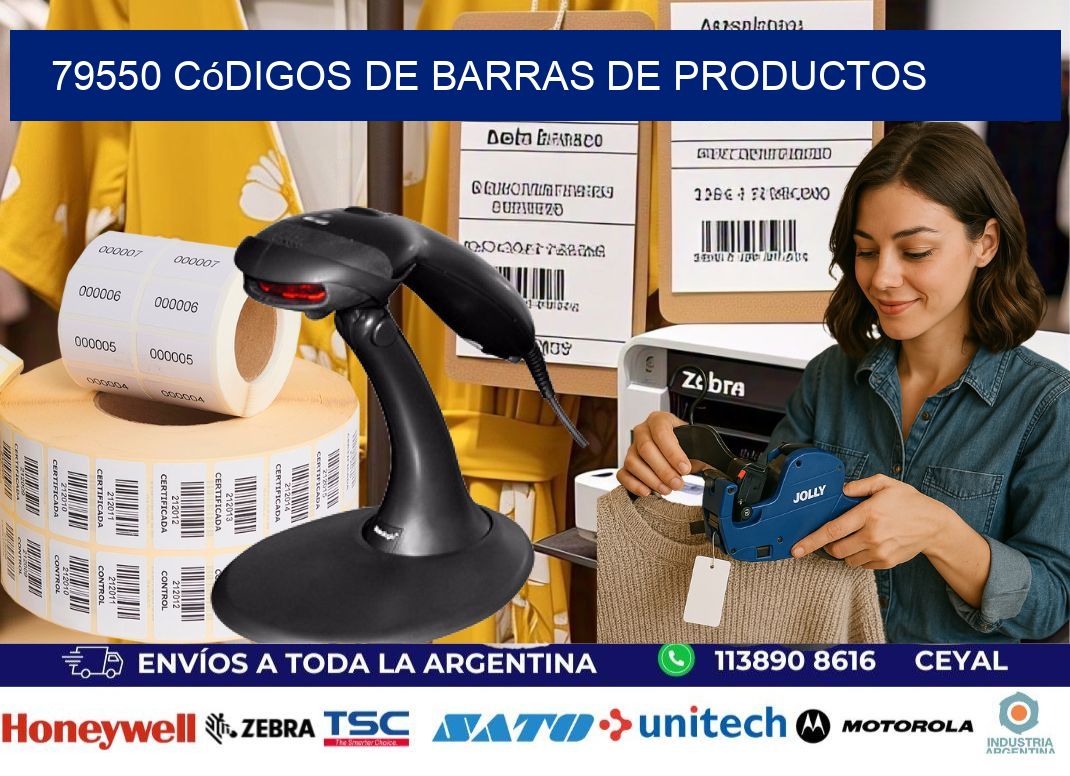 79550 Códigos de barras de productos