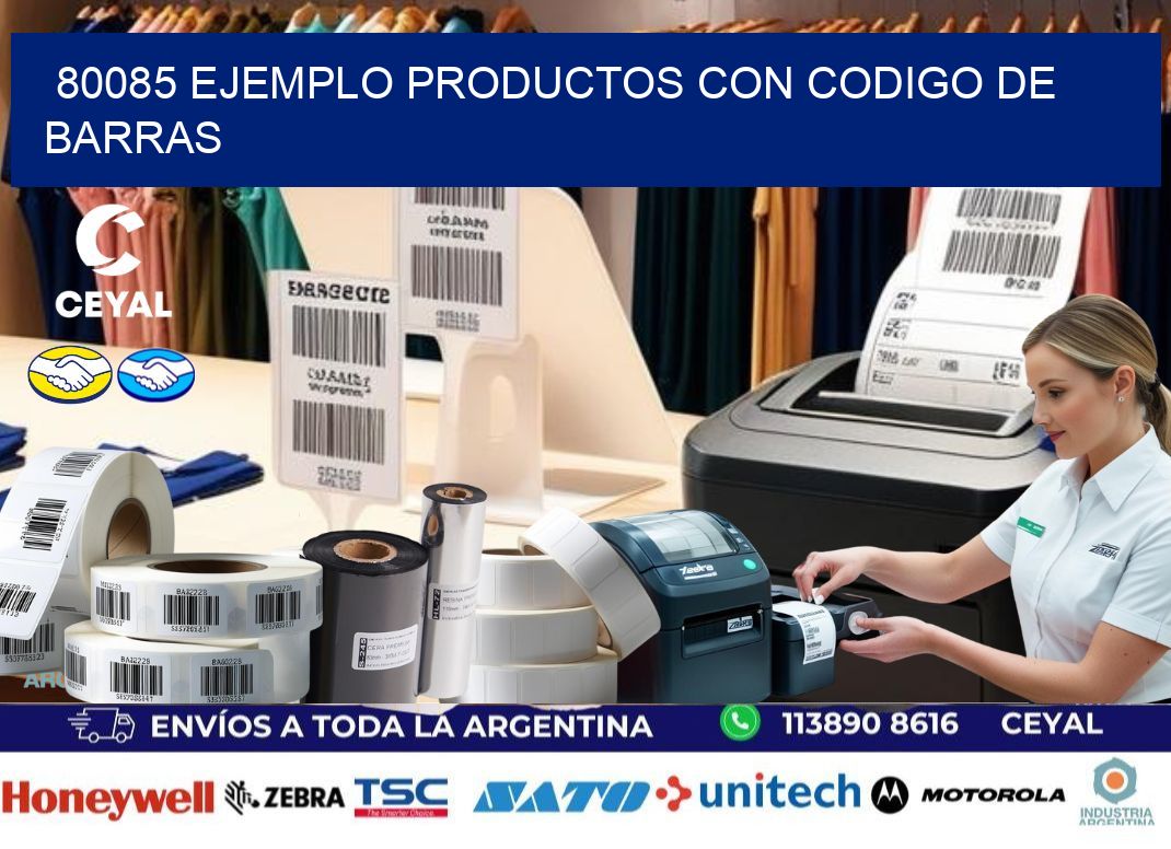 80085 ejemplo productos con codigo de barras