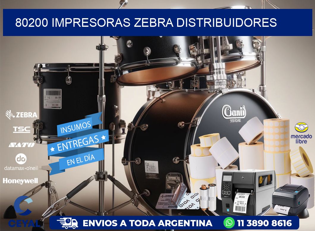 80200 impresoras Zebra distribuidores