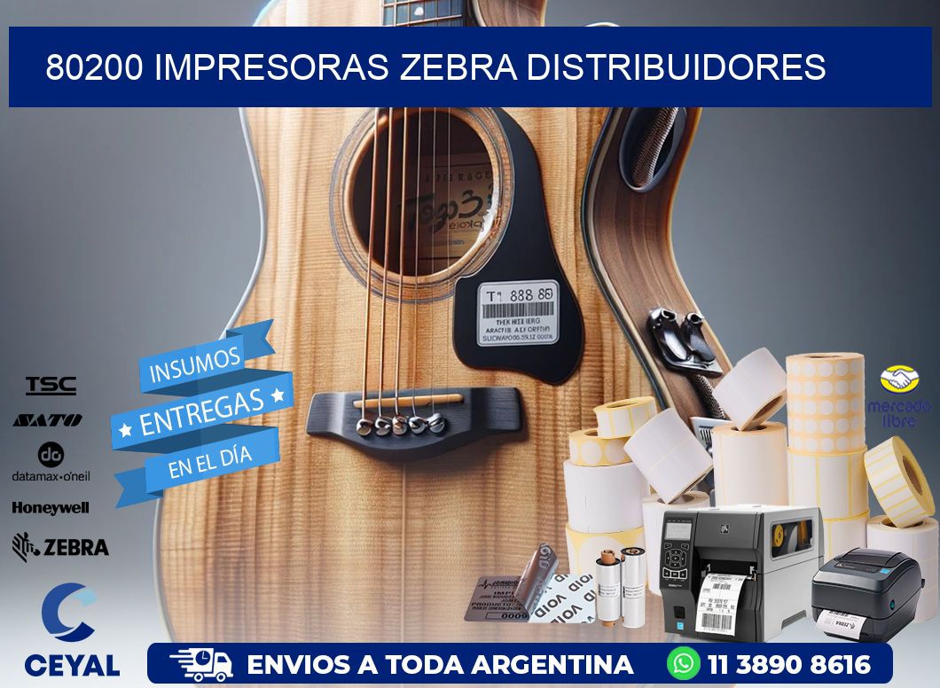 80200 impresoras Zebra distribuidores