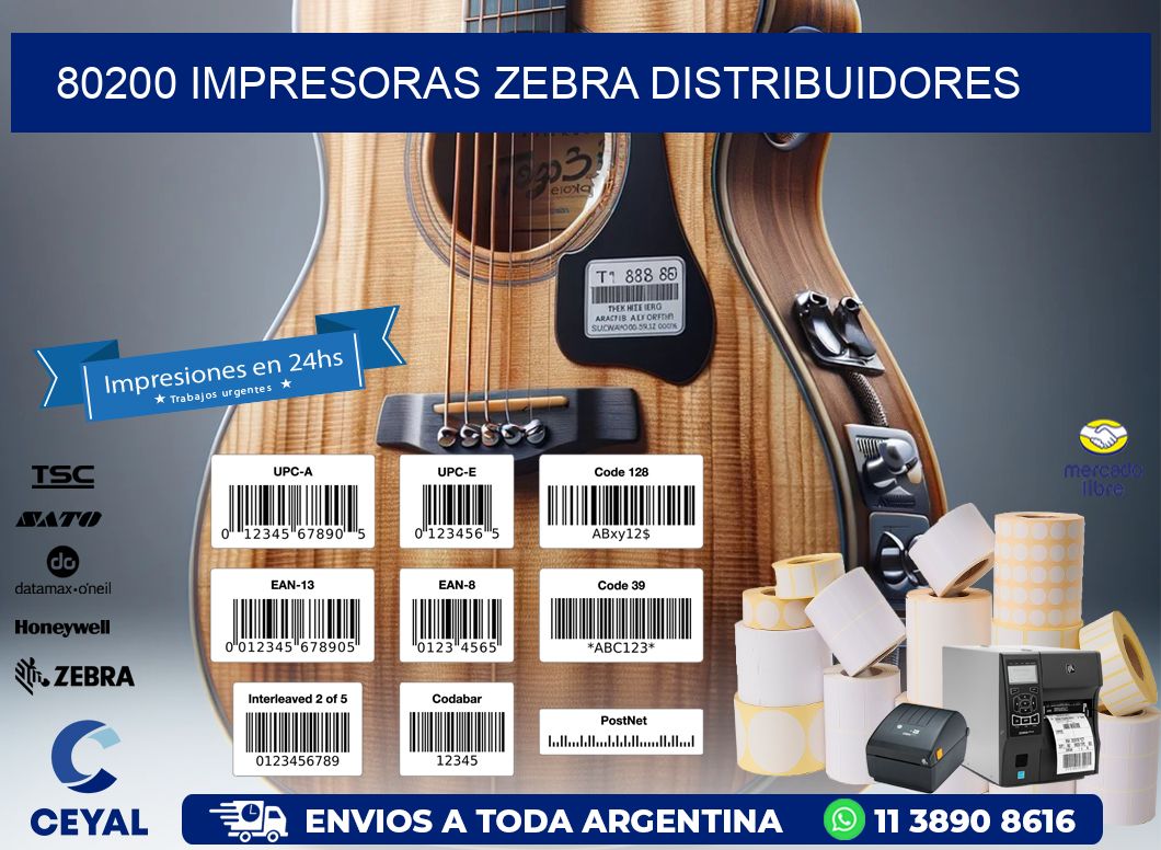 80200 impresoras Zebra distribuidores
