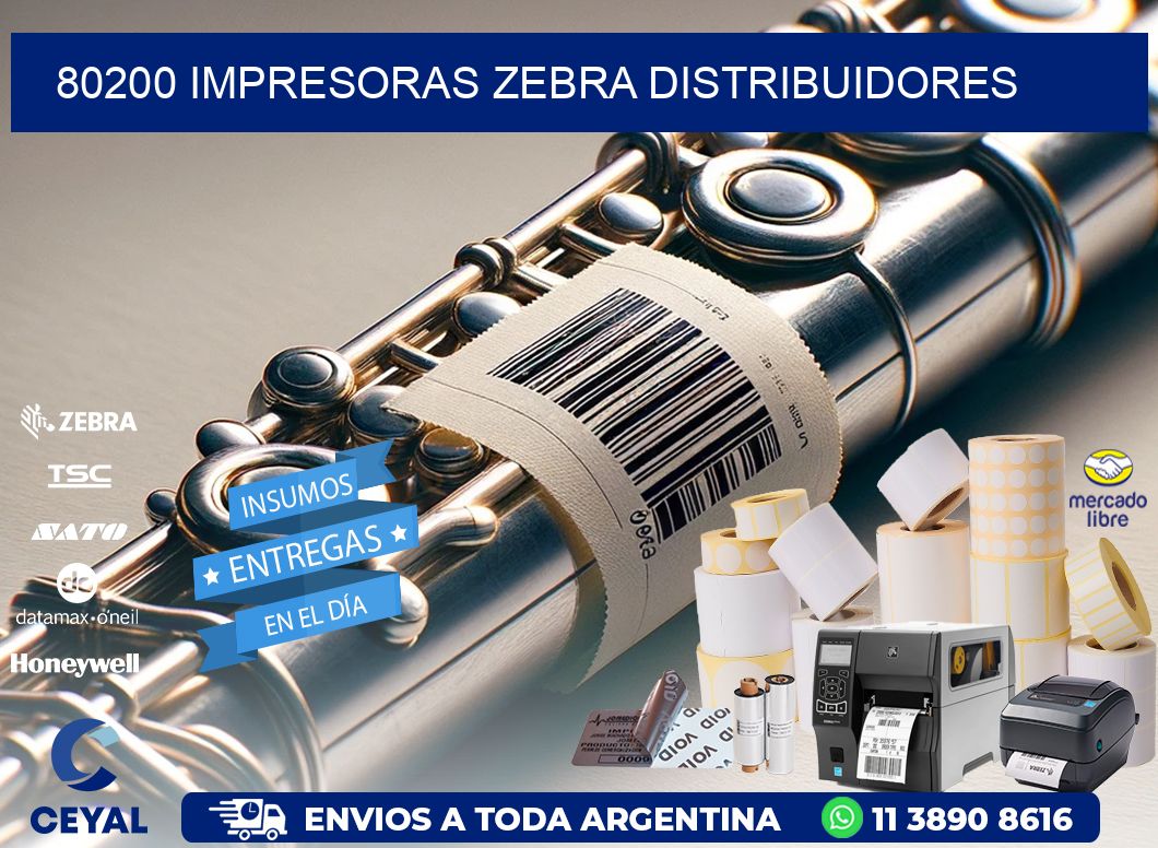 80200 impresoras Zebra distribuidores