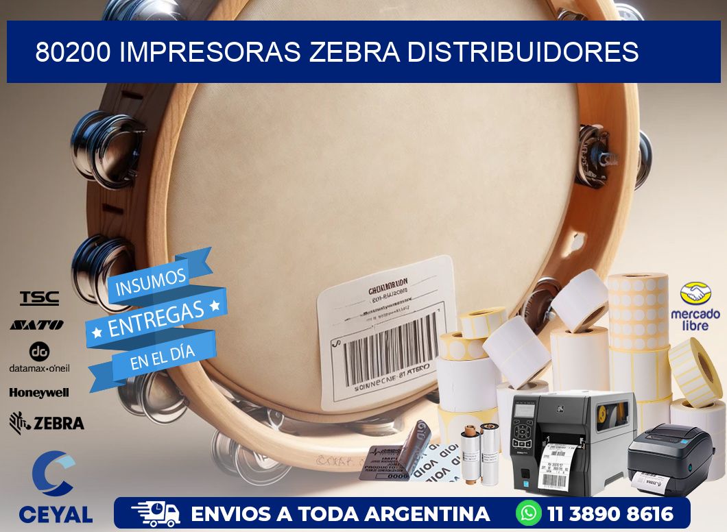 80200 impresoras Zebra distribuidores
