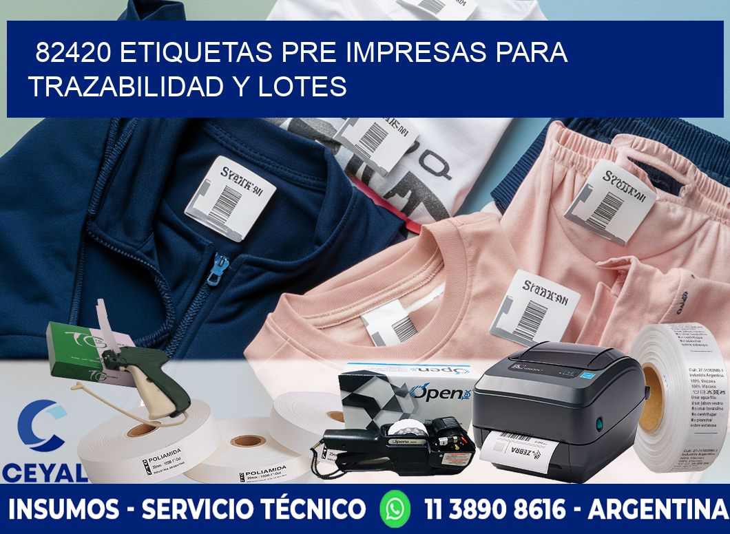 82420 etiquetas pre impresas para trazabilidad y lotes