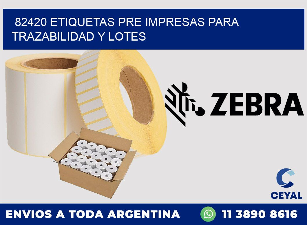 82420 etiquetas pre impresas para trazabilidad y lotes