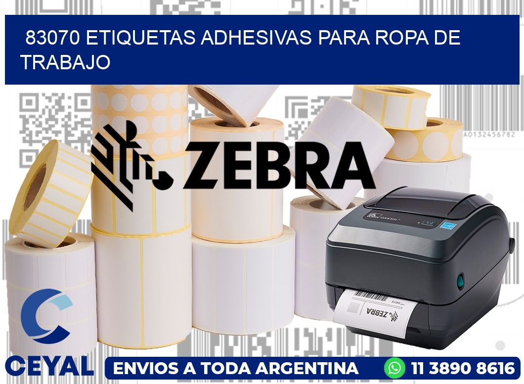 83070 Etiquetas adhesivas para ropa de trabajo
