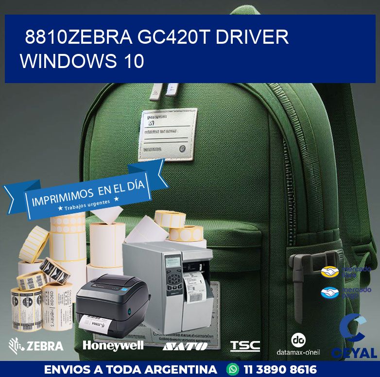 8810Zebra GC420t driver Windows 10