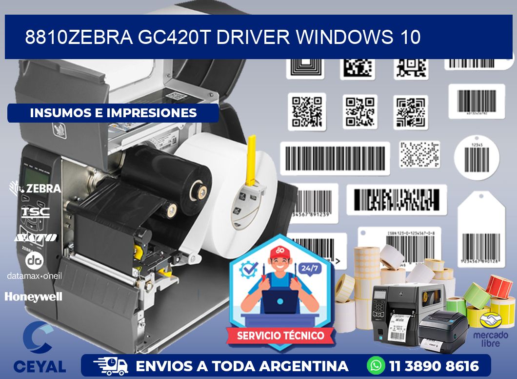 8810Zebra GC420t driver Windows 10
