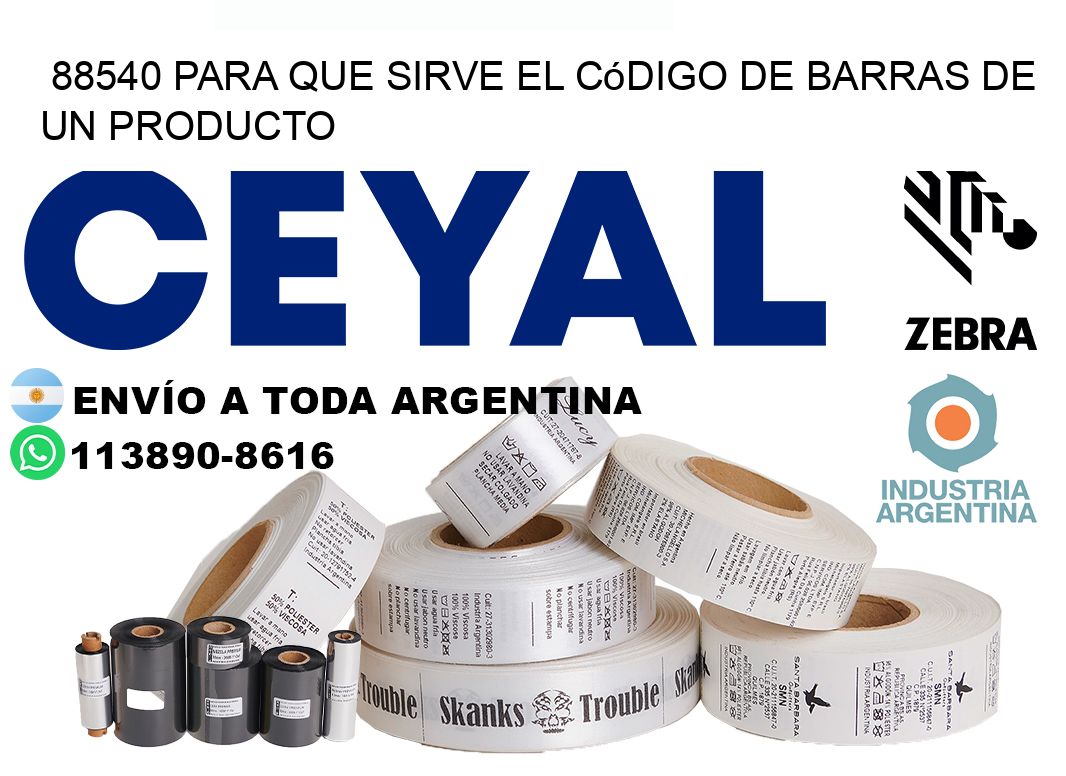 88540 Para que sirve el código de barras de un producto