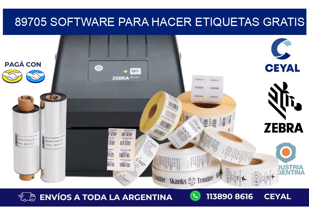 89705 Software para hacer etiquetas gratis